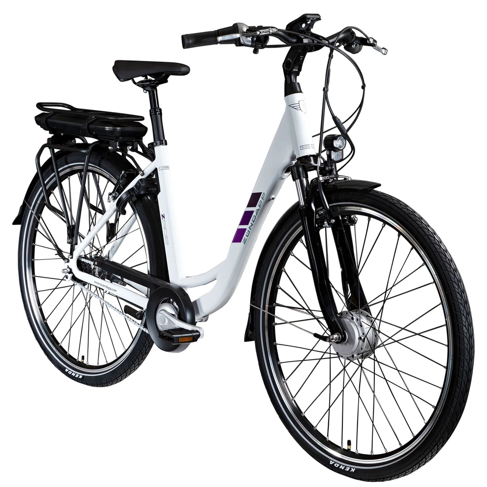 Zündapp Z502 E Bike 28" Damen Elektrofahrrad City Pedelec weiß/lila 50cm B Ware - Bild 1 von 4