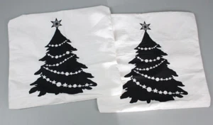 2er Set Kissen Hülle Weinachtsbaum Kissenbezug 45x45cm Tanne X-Mas Dekor K24-XM - Bild 1 von 4