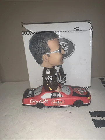 Vtg 2002 Nascar Dale Jarrett Bobble Head UPS The Coca-Cola Racing Family Ceramic Cover