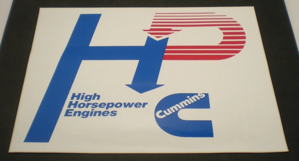 Cummins высокой мощности двигателей этикетка стикер новый 7 1/2 x 9 1/4 - Изображение 1 из 1