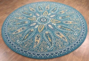 Captain America Shield Round Marvel Decor Handmade Custom Area Rug For Bedroom - Picture 1 of 2