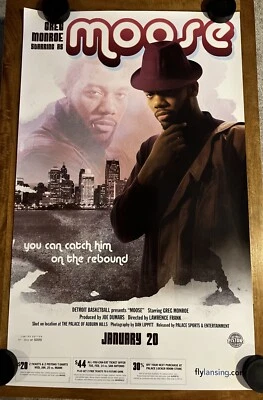 Greg Monroe Pistons Poster “Moose” Numbered Limited Edition 24 X 39 - Image 1 of 4