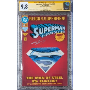 Superman: The Man of Steel #22__CGC 9.8 SS__Signed by Shaquille O'Neal - Picture 1 of 1