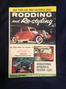 VINTAGE July 1957 --  RODDING AND RE-STYLING MAGAZINE -- DOUBLED COVER - Picture 1 of 8