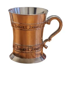 Mullinger Pewter Claddagh Strips Designed Tankard 18 oz Perfect Irish Souvenir - Picture 1 of 4