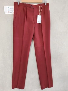 Bruce corman Trousers Mens 32 x 33 Vintage Retro 1960s Red Polyester Original - Picture 1 of 12