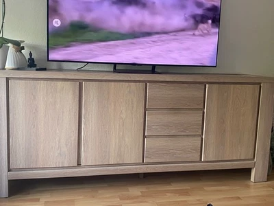 Sideboard 225cm ohne Griffe, sehr Stabil/Schwer, Schiefer/Holzoptik, MDF - Bild 1 von 4