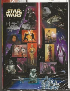 2007 Star Wars Stamp Full Sheet 2007 #4143 41c x 15 [662 - Picture 1 of 1