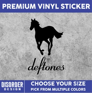 DEFTONES PONY TEXT [VINYL STICKER]-for Car/Truck WINDW-LAPTP-FOLDR-U PK CLR/SIZE - Picture 1 of 6