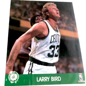 Larry Bird 1990 NBA Hoops Action Photos 8"x10" Card Boston Celtics - Picture 1 of 3