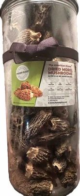 MOREL MUSHROOMS Morels AMERICAN DREAM  4Lb PICKED 7.5oz JAR Dried  Forest Glory - Image 1 of 4