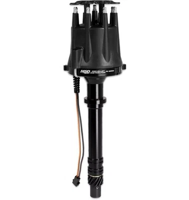 MSD Ignition 85555 Black Pro-Billet Distribuidor SBC BBC Chevy - Imagem 1 de 3