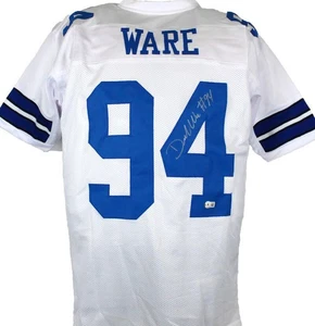 Von DeMarcus Ware signiertes weißes Pro Style Trikot - Beckett W Hologramm * silber - Bild 1 von 5