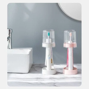 Creative Adjustable Electric Toothbrush Cup Holder Pink - Photo 1/12