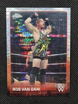 2015 WWE Topps Chrome #58 ROB VAN DAM RVD Pulsar Refractor /75 ECW - Image 1 of 2
