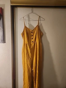 J For Justify Jumpsuit Einteiler Senf Ärmellos Größe XL - Bild 1 von 4