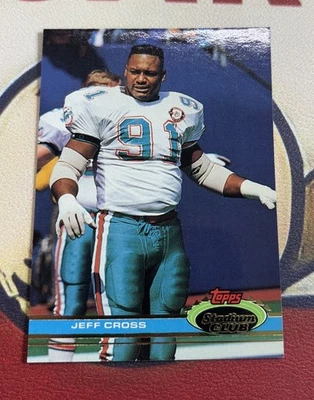 1991 Stadium Club Jeff Cross . Miami Dolphins #425 - Image 1 of 4