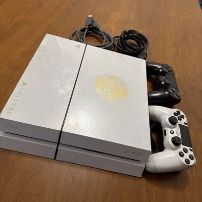 Sony PlayStation 4 500 GB Oro Blanco Destiny Edición Limitada  Foto 1 de 4