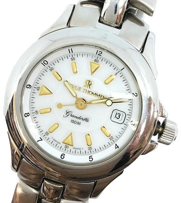 Reloj Revue Thommen Granville Damas Esfera Blanca Usado Acero Inoxidable Foto 1 de 4