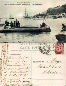 MOTORBOAT MOTOSCAFO TREFLE A QUATRE MONACO FRANCE-D3-27 - Picture 1 of 1