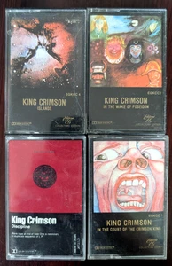 4x King Crimson Cassette Tape Lot Fripp ProgRock Islands,Court Crimson King - Picture 1 of 10