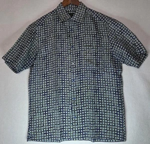 Mens sz M jHANE BARNES Short Sleeve Silk Shirt  239 - Picture 1 of 9