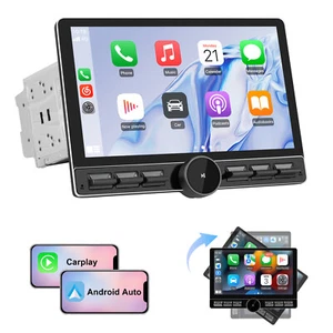 10" 2Din 32GB Android Radio CarPlay Navi 4G LTE Display 180° drehbar Wifi DAB+ - Bild 1 von 13