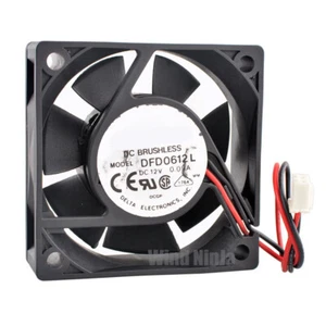 DFD0612L 60mm 60x60x20mm DC12V 0.09A 2balls cooling fan for chassis power supply - Picture 1 of 7