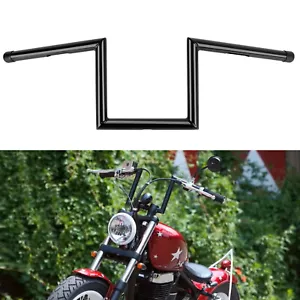Manillar de arrastre de motocicleta 1" 25 mm barra Z 8" elevación negro para Suzuki Savage LS 650 - Imagen 1 de 12