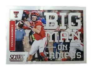 2017 PATRICK MAHOMES II SCORE BIG MAN ON CAM #6 QB KC Chiefs NFL-SUPER BOWL MVP - Picture 1 of 6