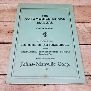 DE COLECCIÓN MANUAL DE FRENO DE AUTOMÓVIL JOHNS-MANVILLE CORP NASH FORD HUDSON CHEVY PACKARD - Imagen 1 de 6