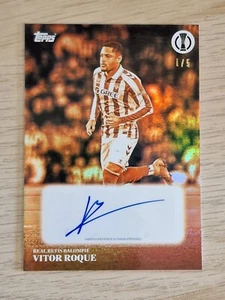 Topps Simplicidad 2025 - Vitor Roque 1/5 Auto Real Betis - Picture 1 of 3