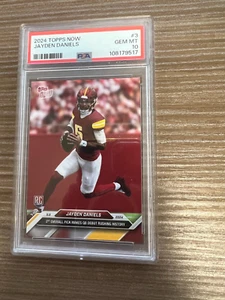 2024 Topps Now Jayden Daniels #3 PSA 10 comandanti radiocomandati - Foto 1 di 2