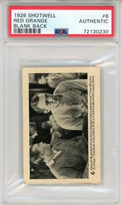 Red Grange 1926 Shotwell Blank Back Card #6 (PSA) - Picture 1 of 2