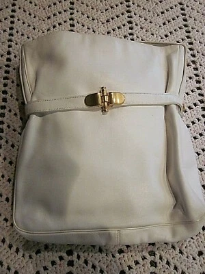 Bolso de mano Susan Gail de cuero genuino blanco Foto 1 de 4