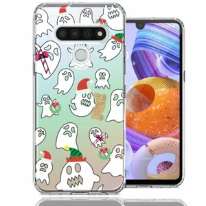 Funda protectora de doble capa para teléfono de doble capa para LG Stylo 6 Halloween Navidad Ghost - Imagen 1 de 1