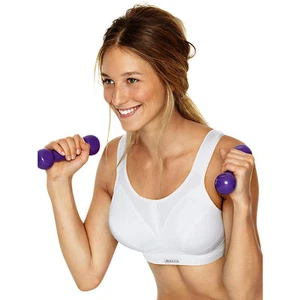 NEW + TAGS * SHOCK ABSORBER * WHITE EXTREME SUPPORT SPORTS BRA SIZE 28D RRP £28 - Picture 1 of 3