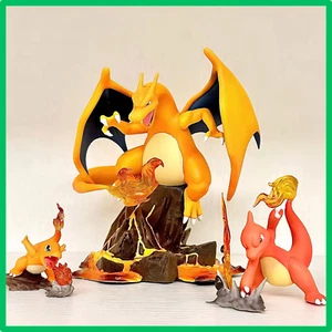 ✅ Figurines Pokémon Charizard Dracaufeu Charmander Charmeleon Set 3 Pièces 14cm - Imagen 1 de 6