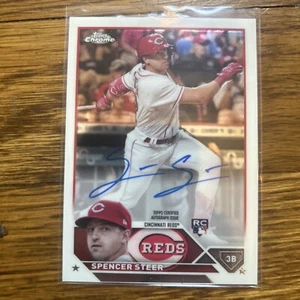 spencer steer autograph 2024 Topps Chrome - Picture 1 of 2