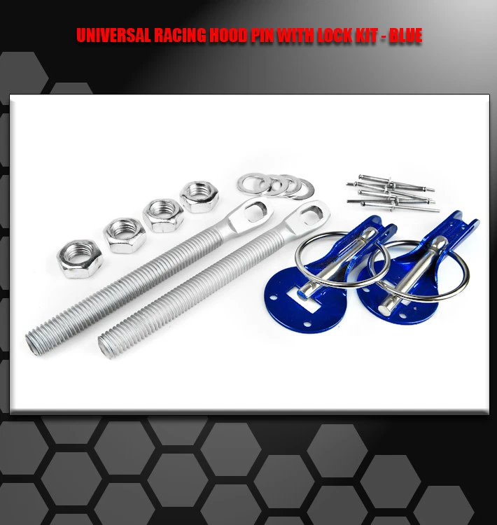 HOOD PIN LOCK BLUE FOR 240SX ALTIMA MAXIMA SENTRA IMPREZA CELICA COROLLA MATRIX - Image 1 of 1