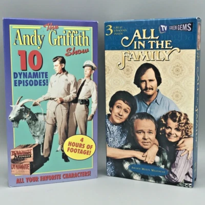 The Andy Griffith Show & All In The Family VHS Bundle - Pre-Owned, Good Cond - Image 1 of 4