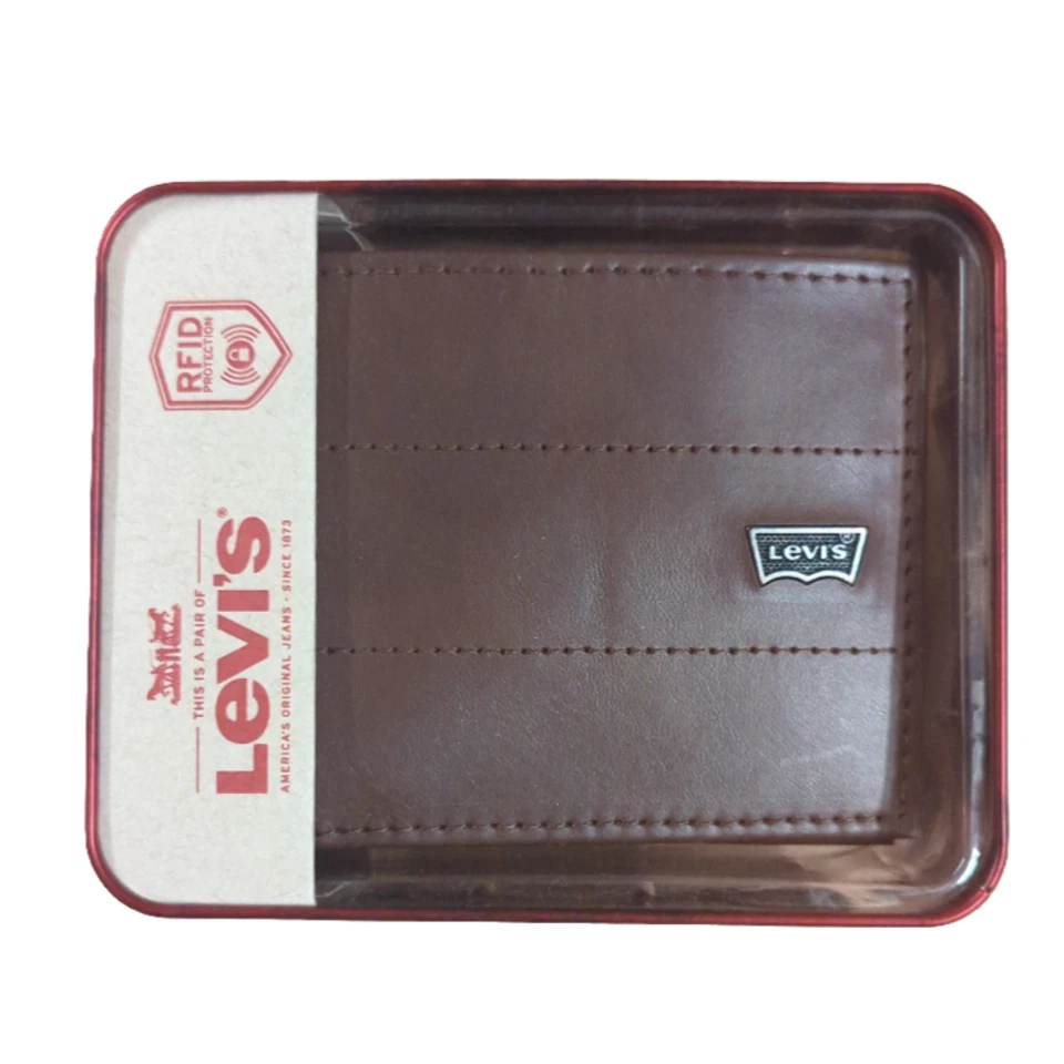 Cartera Levi's RFID Protección contra Robo de Identidad Triple 31LP220Z07 - Marrón Foto 1 de 1