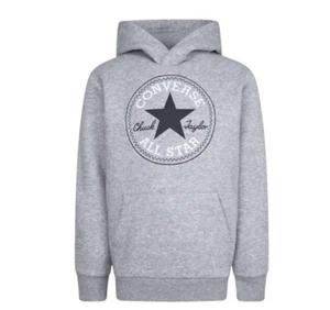 Converse HOODIE boys L Chuck Taylor ALL STAR Heather Gray hoodie - unisex  - Picture 1 of 8