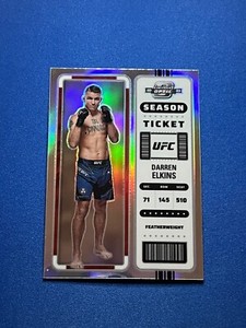 2023 Panini Chronicles UFC Certified Optic Silver Prizm Card of Darren Elkins!!
