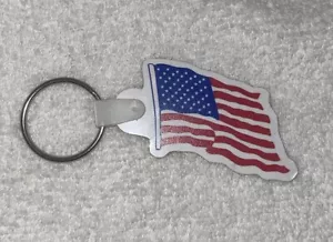 Brandon Ford USA Portachiavi bandiera americana metallo - Foto 1 di 4