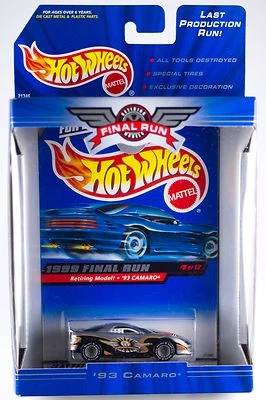 Hot Wheels 1999 Final Run Retired '93 Camaro #8 New In Box - Image 1 of 2