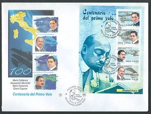 2003 ITALIA FDC FILAGRANO FOGLIETTO PIONIERI PRIMO VOLO - FG - Picture 1 of 1