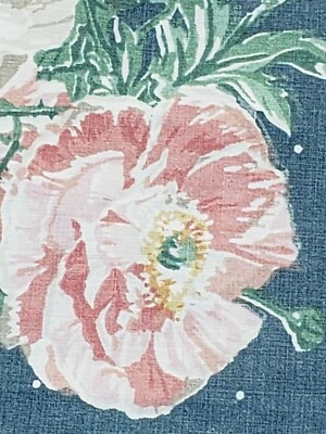 Vintage Martex Pillow Case Standard Floral Polka Dot Ruffle Percale Blue Made US - Image 1 of 4