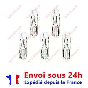 5 bulbs 1.2w 12v T5 Peugeot 206 307 406 807 Citroën C2 C3 C5 Berlingo Partner - Picture 1 of 2