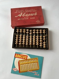 Mitte 1900 Japanischer Holz Abakus Rechenwerkzeug 2/5 Perlen 9 Reihen Acme - Bild 1 von 5
